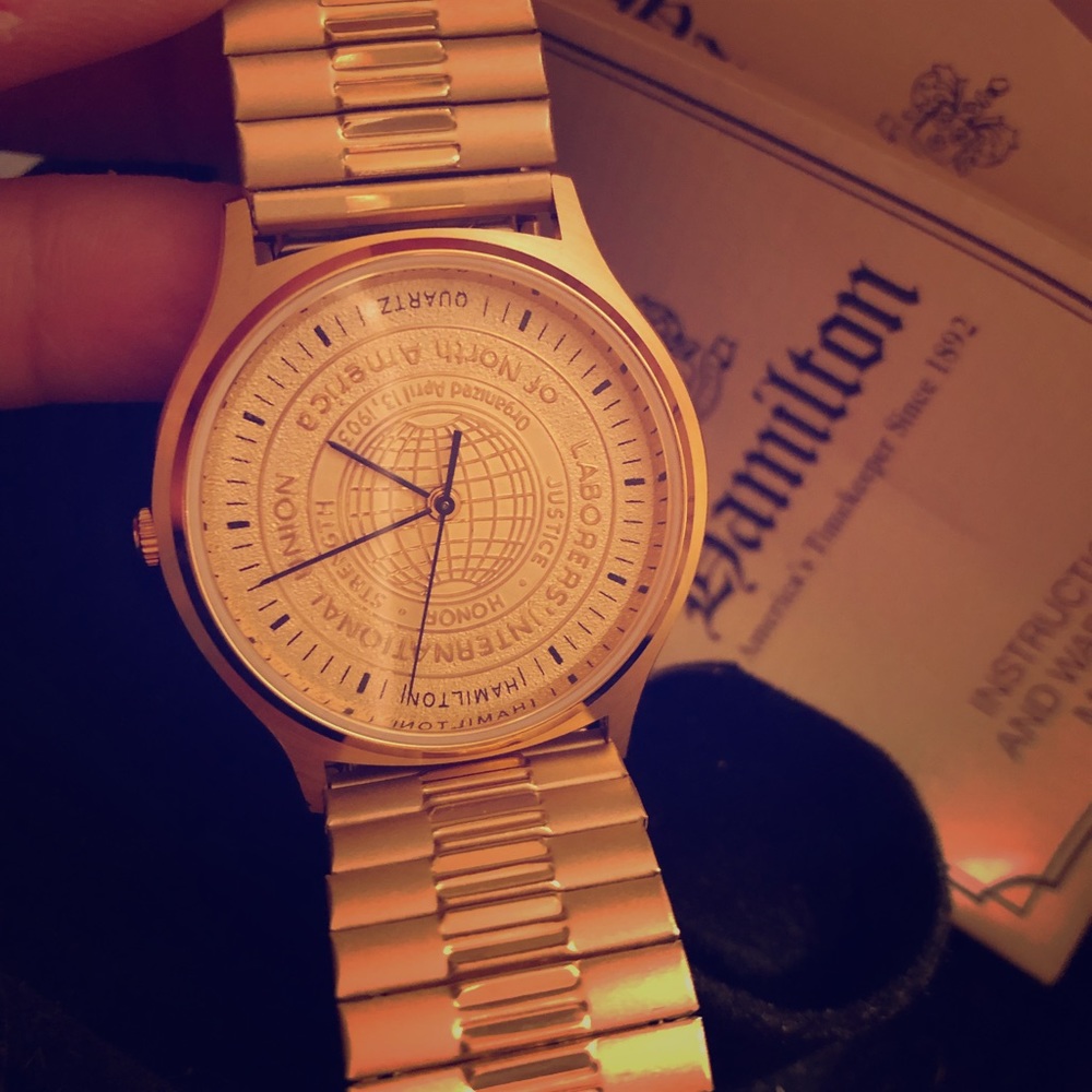 Hamilton gold watch